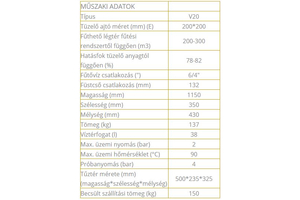 CELSIUS V20 19KW 200x200-AJTÓS LEMEZKAZÁN