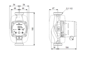 GRUNDFOS ALPHA-2   25-60 180MM SZIVATTYÚ