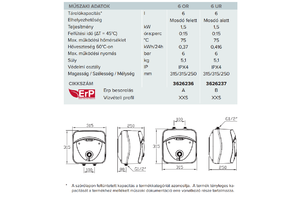 ARISTON AN LUX 6 OR FELSŐS 6L VÍZM.BOJLER