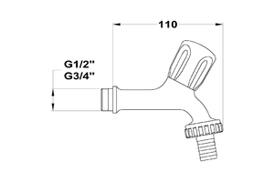 KERTI LOCSOLÓSZELEP 3/4" TÖML.MOFÉM 162-0002-00