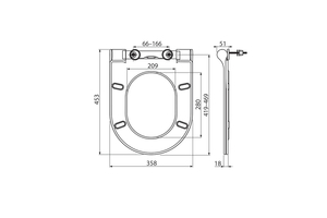 RAVAK UNI CHROME SLIM WC ÜLŐKE SOFT CLOSE