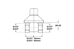 CSEMPESZELEP 1/2" MOFÉM PIROS KUPAKOS 164-0015-00