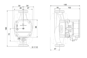 GRUNDFOS ALPHA-1L 25-60 180MM SZIVATTYÚ