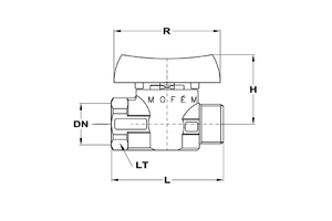 GOLYÓSCSAP GÁZ 3/4" FIX KB MOFÉM FLEX. 113-0095-40