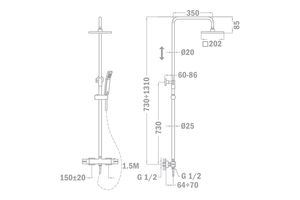 TEKA SOLLER DUAL CONTROL ZUHANYRENDSZER