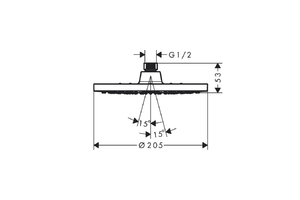 HG VERNIS BLEND FEJZUHANY 200MM 1JET FEKETE