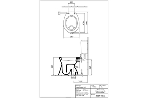 4037 WC LAPOSÖBLÍTÉSŰ ALSÓS R1 EASYPLUS FEHÉR