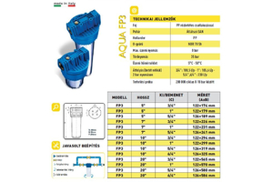 AQ 10" (3/4") MÜA.BET.VIZSZÜRŐHÁZ FP3-10"-FHP
