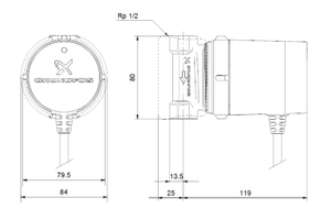 GRUNDFOS UP 15-14 B PM 220V HMV SZIVATTYÚ